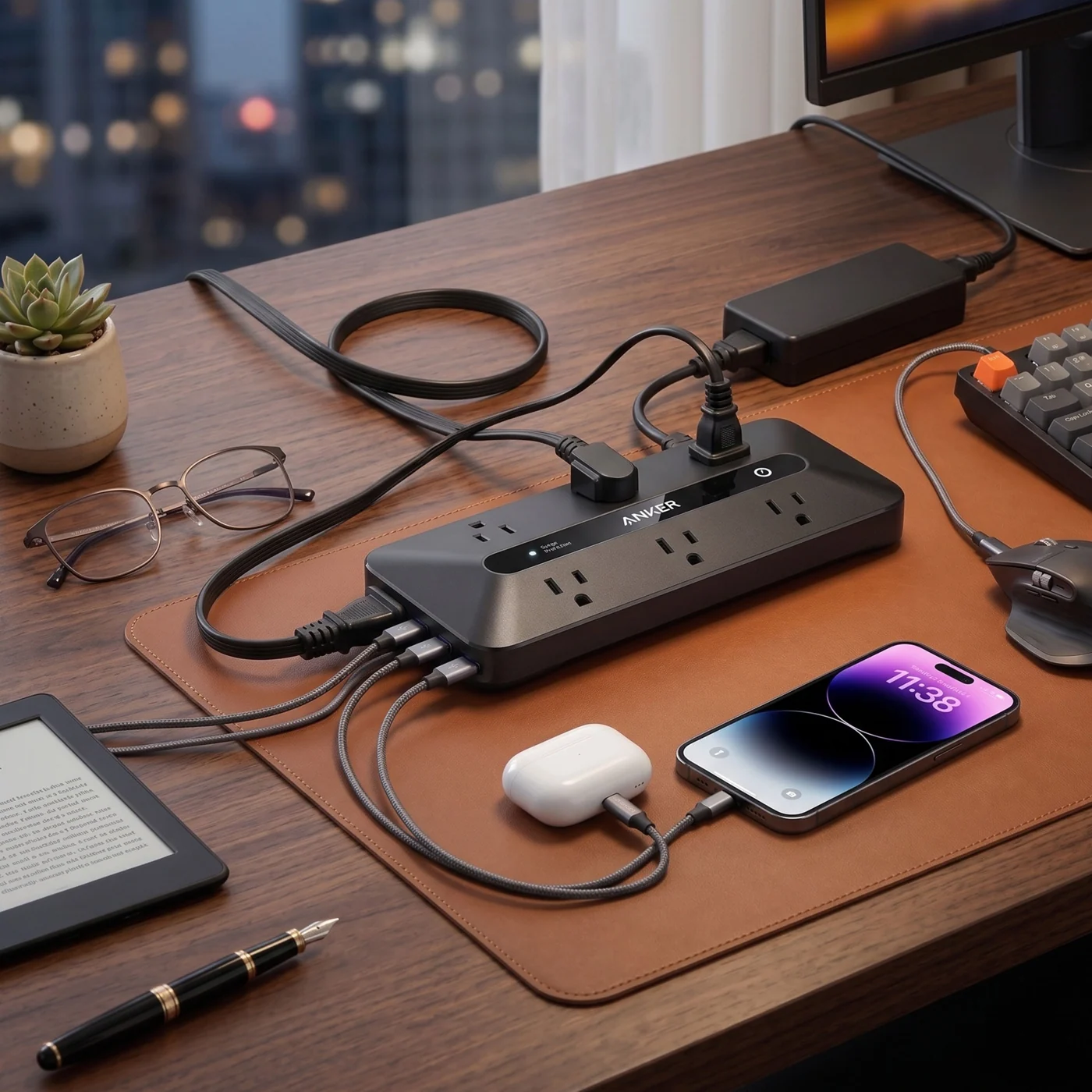 Anker 6-Outlet Surge Protector Power Strip