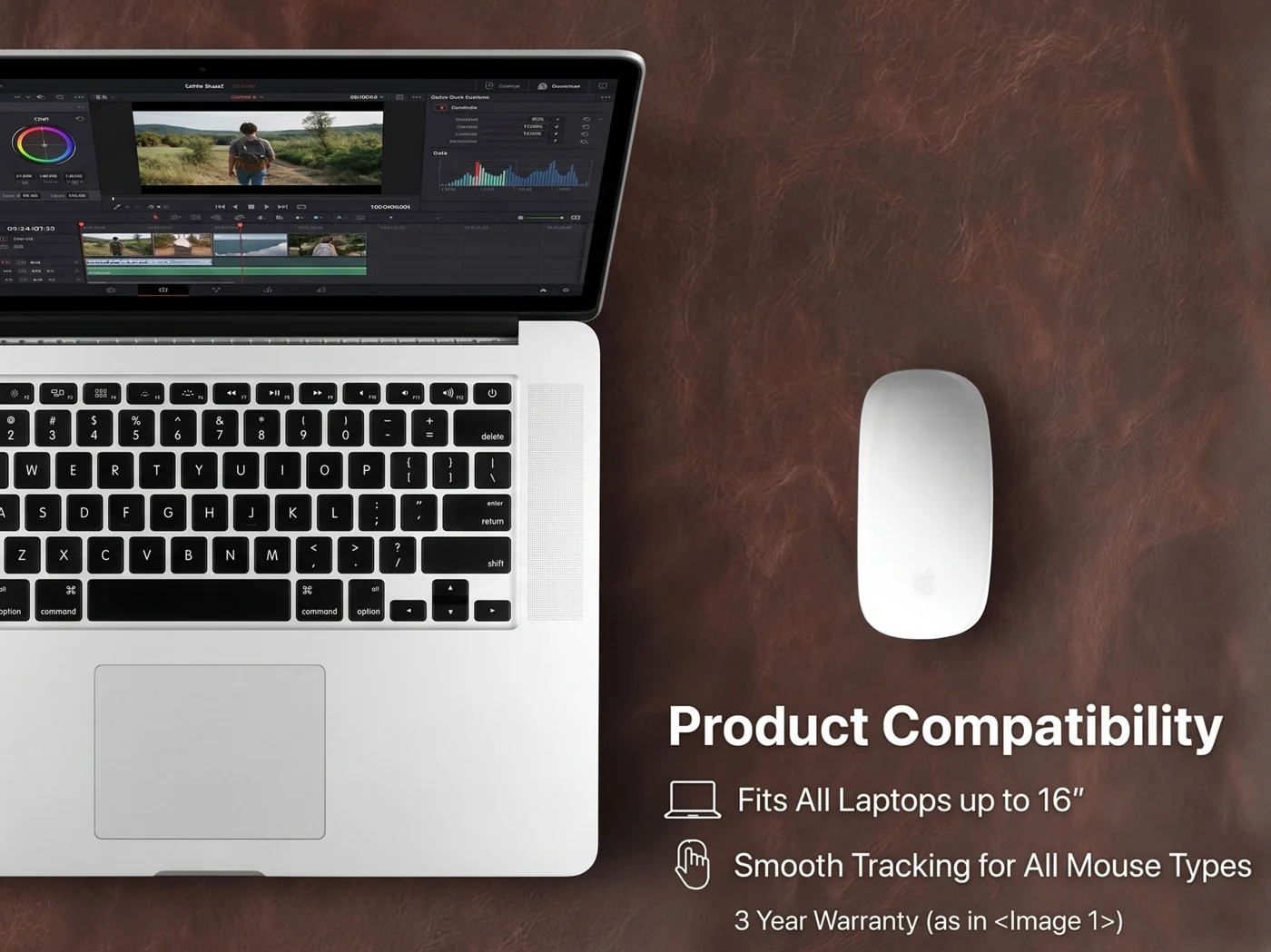 Londo genuine leather desk mat
