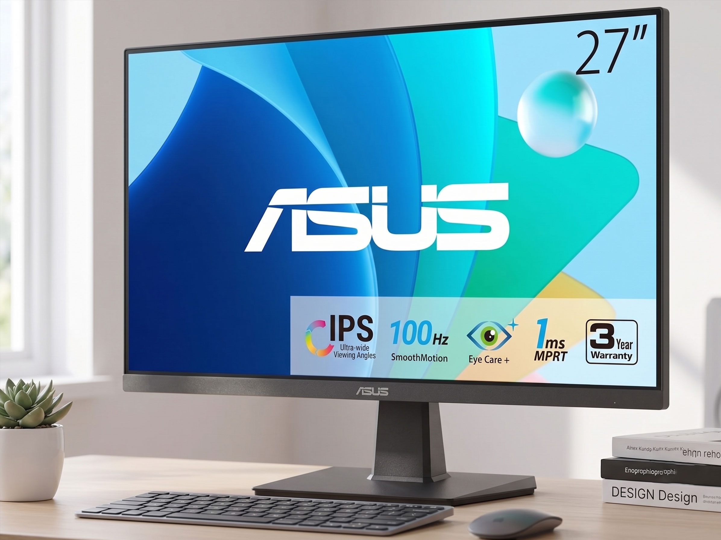 ASUS VZ27EHE 27 inch frameless monitor