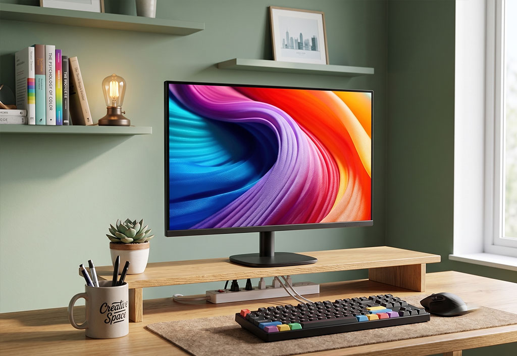 Amazon Basics 27-inch monitor minimalist design thin bezel