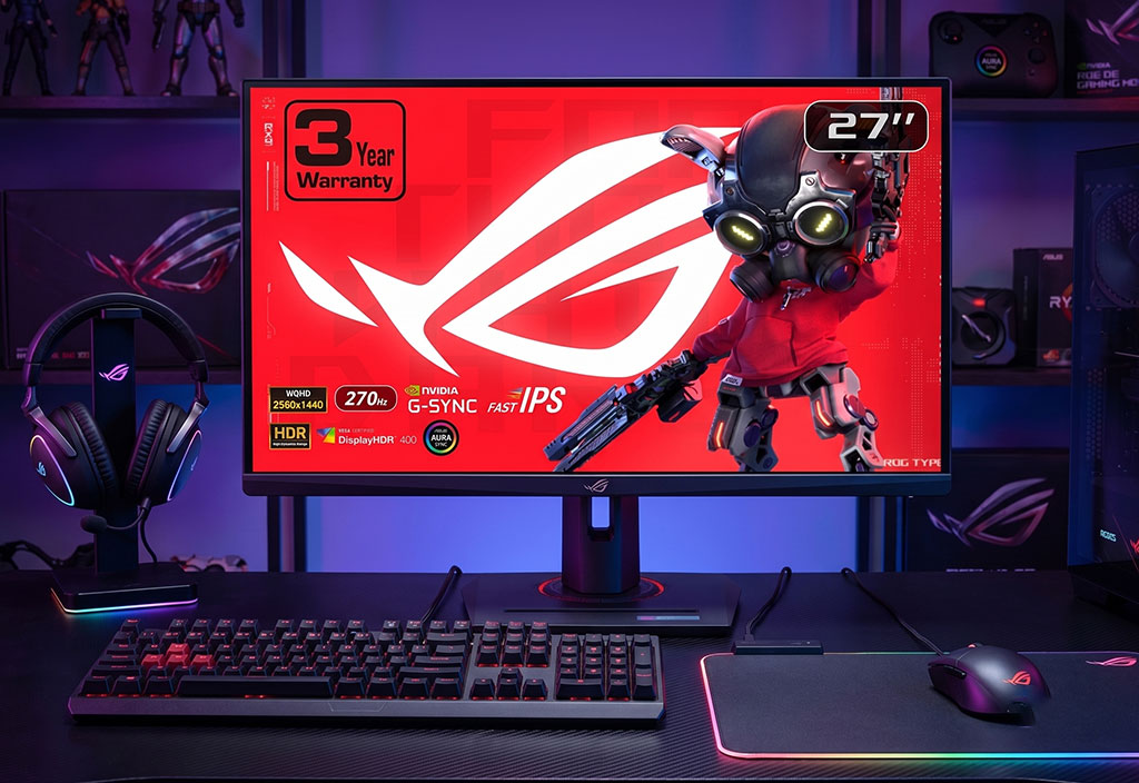 Asus ROG Strix XG27ACS 1440p gaming monitor minimalist design