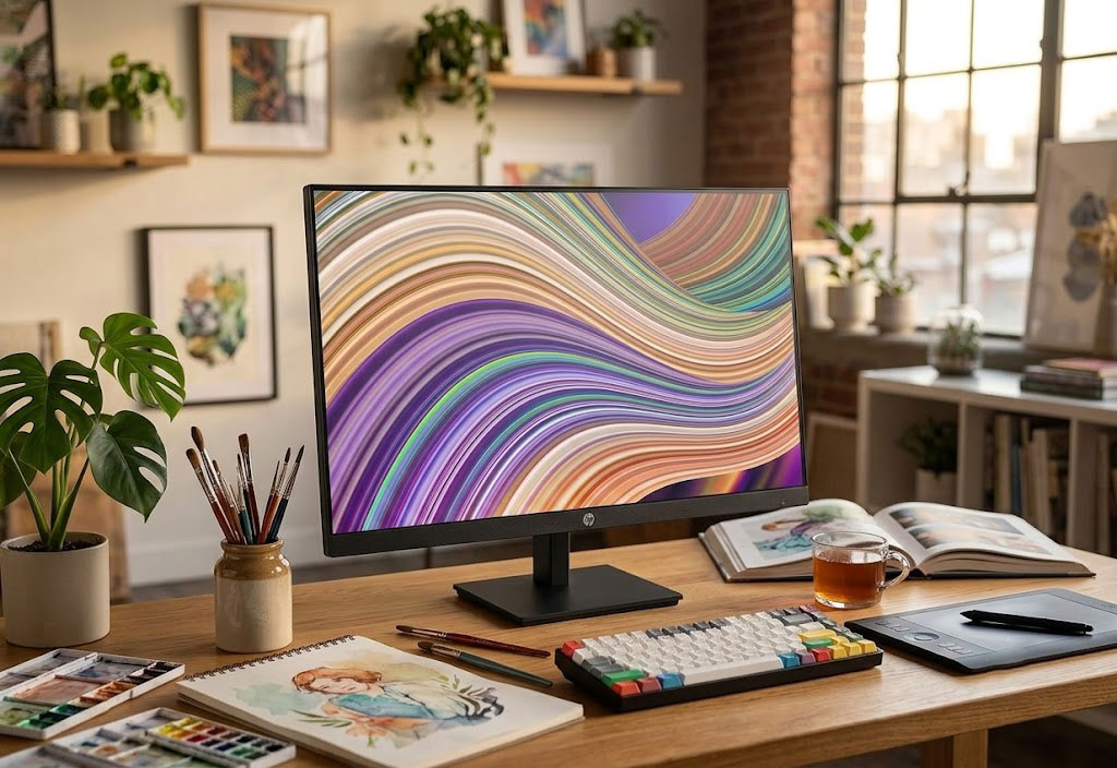 HP Series 3 27-inch monitor thin bezel minimalist design