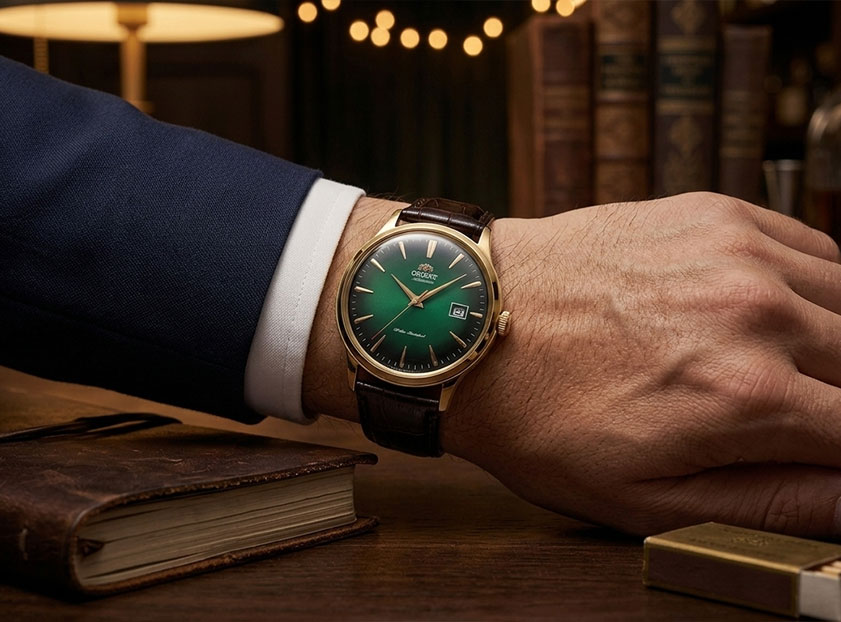 Orient Bambino automatic dress watch — best dress watch under $300 for beginners