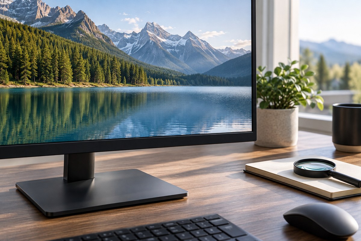 Editorial illustration for 27-inch 4k vs qhd monitor for productivity: which makes sense?