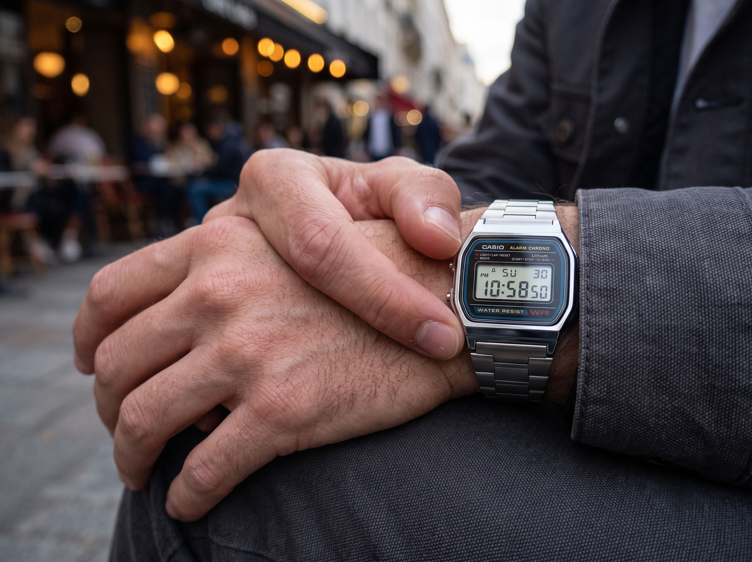 Casio A168WA-1 EL Backlight Watch