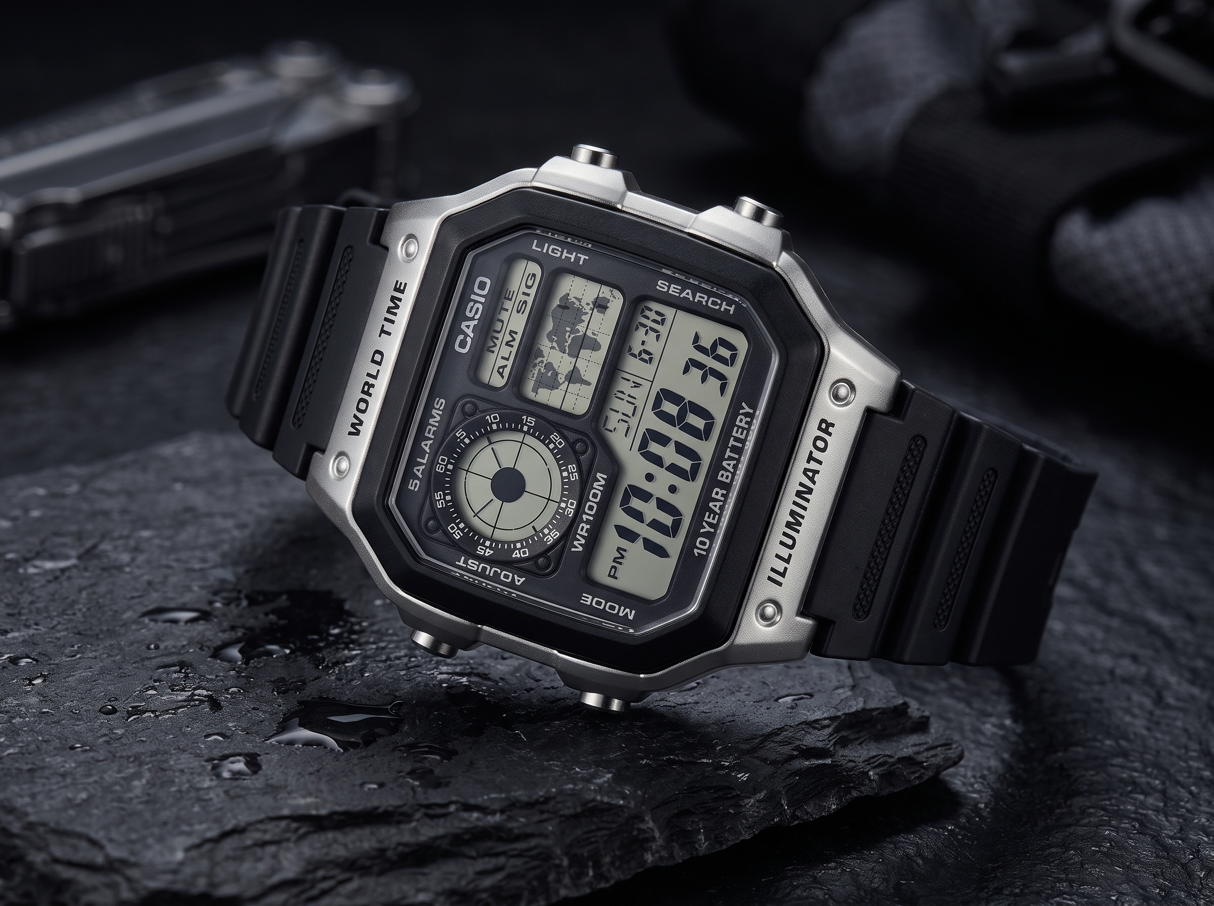 Casio AE1200WH World Time Digital Watch